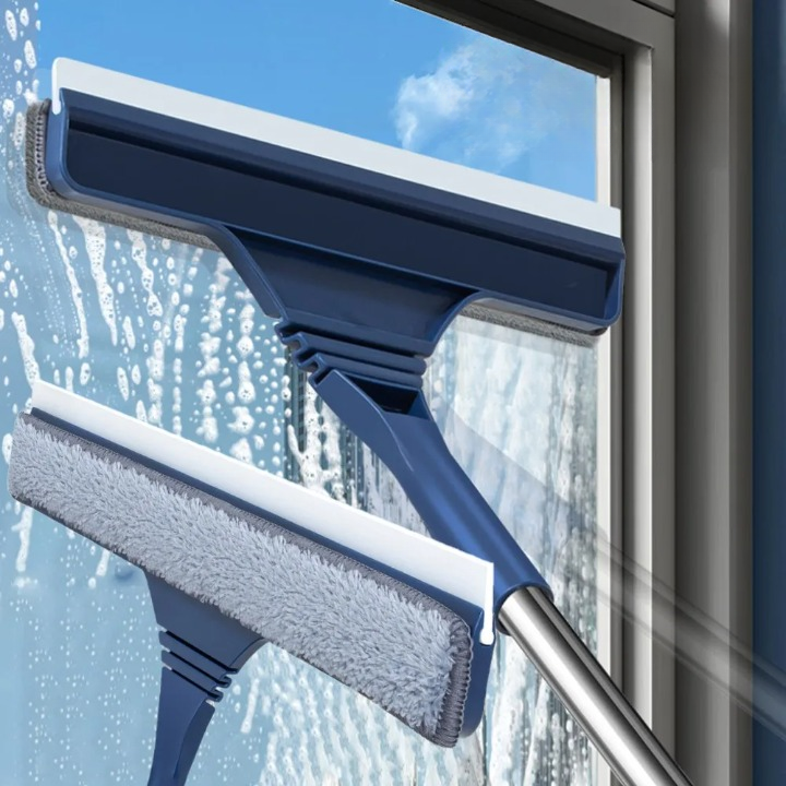 2‑in‑1 Window Mesh and Glass Cleaning Squeegee – Telescopic Handle – Buy 1, Get 1 Free-4 Section-State of Style
