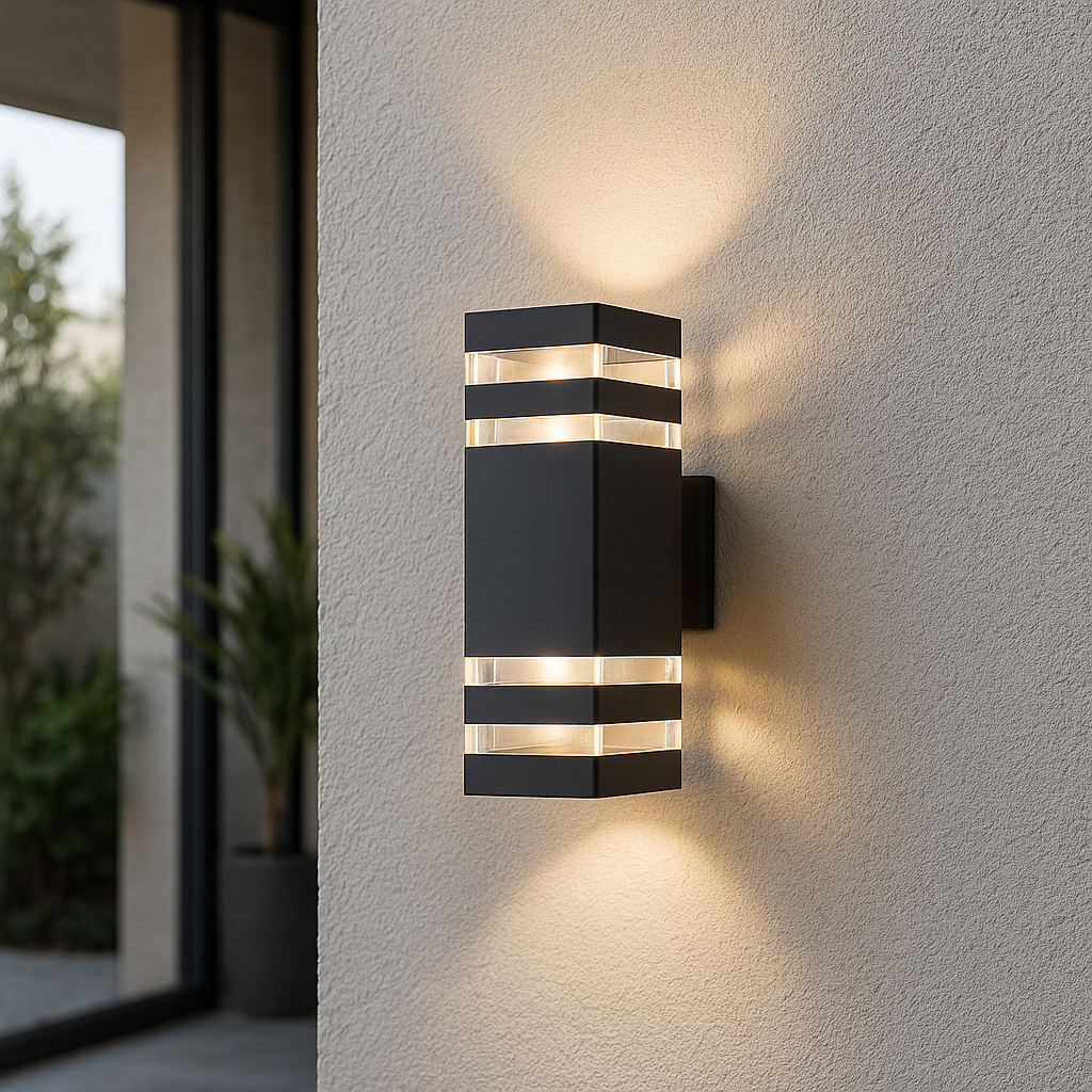 2-Way Op Ned Udendørs Væglampe, Vejrbestandig Aluminium LED Væglampe 1