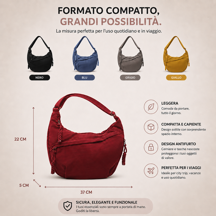 Black Shoulder Bag – Elegant Everyday Crossbody Purse 3