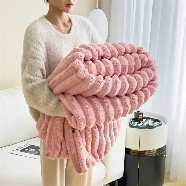 Blødt plys maxi-tæppe - LuxuraWrap