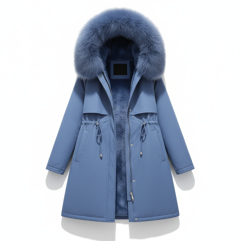 Fleece Parka Mit Kapuze -  Silvia