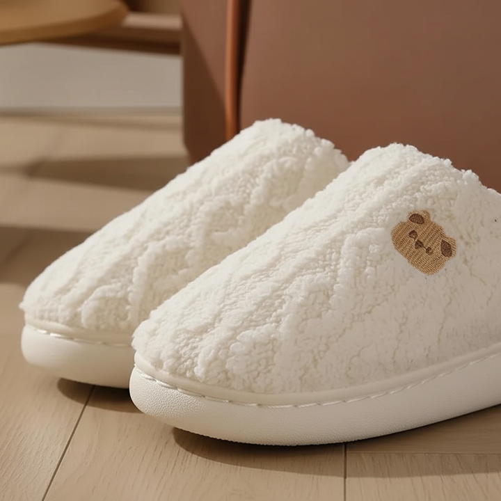 Gefütterte Flauschige Hausschuhe - CozyTinsel