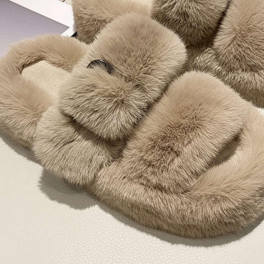 Gefütterte Flauschige Hausschuhe - WarmFluff