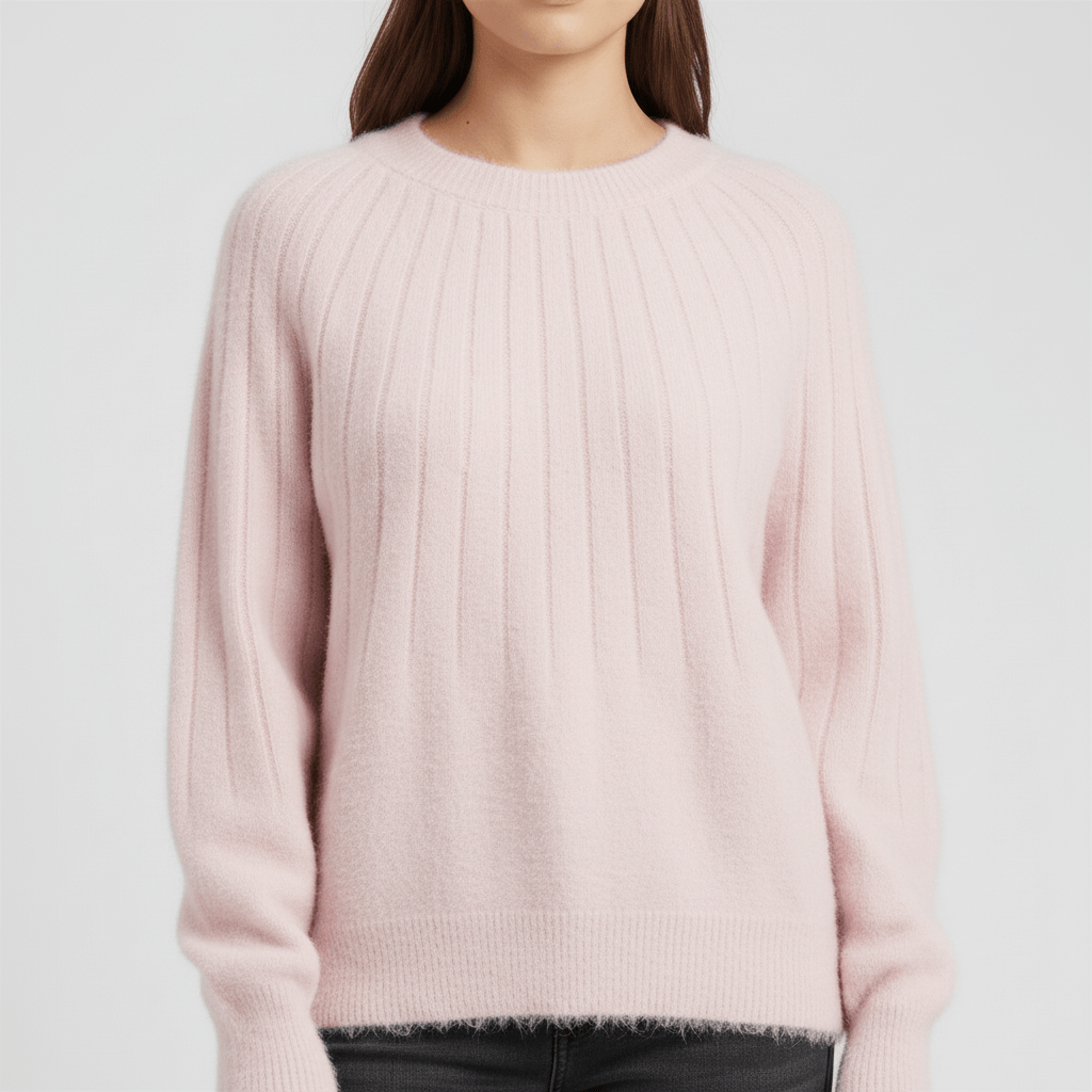 Gerippter Langarm-Pullover - Mayra