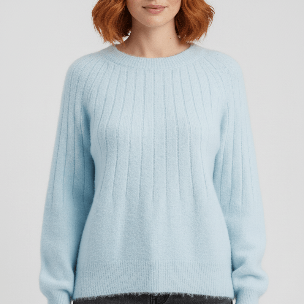 Gerippter Langarm-Pullover - Mayra