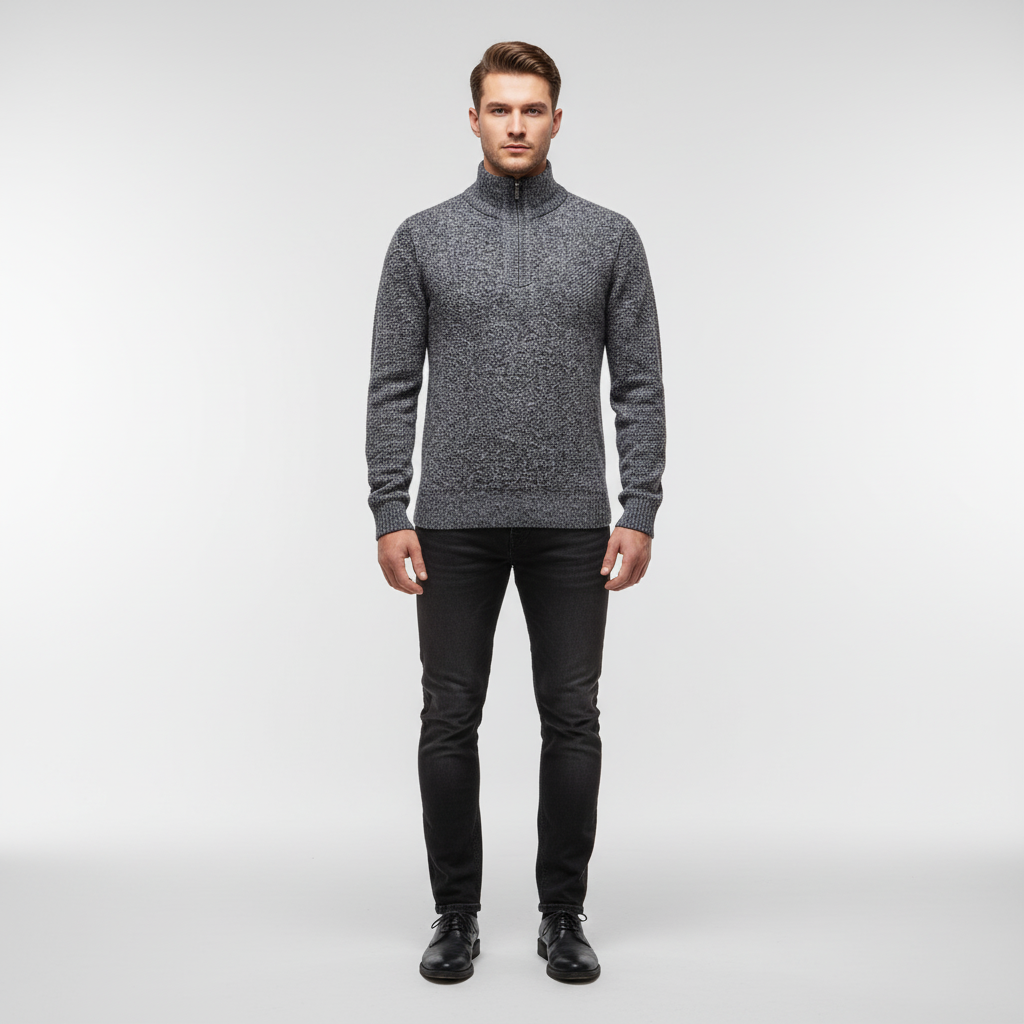 Halb-Zipper Pullover - Daniel