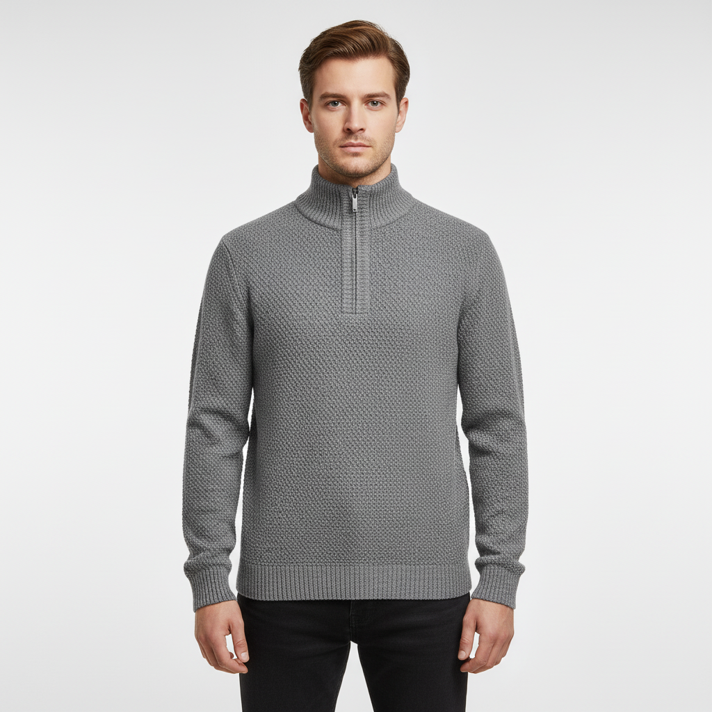 Halb-Zipper Pullover - Daniel