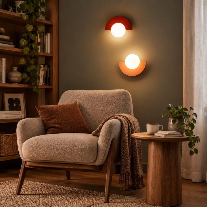 Dekorativ væglampe med buet design – Solvéra
