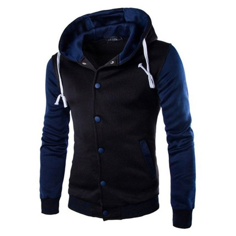 Herren baseball hoodie i varsity stil – efterårsudgave Kevin
