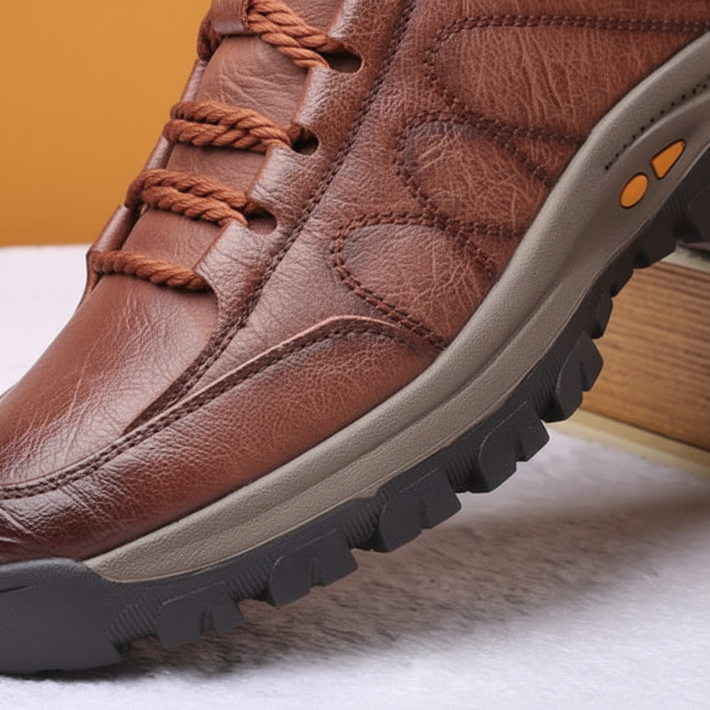 Herrenleder Schuh Mit Schnürverschluss - Marco
