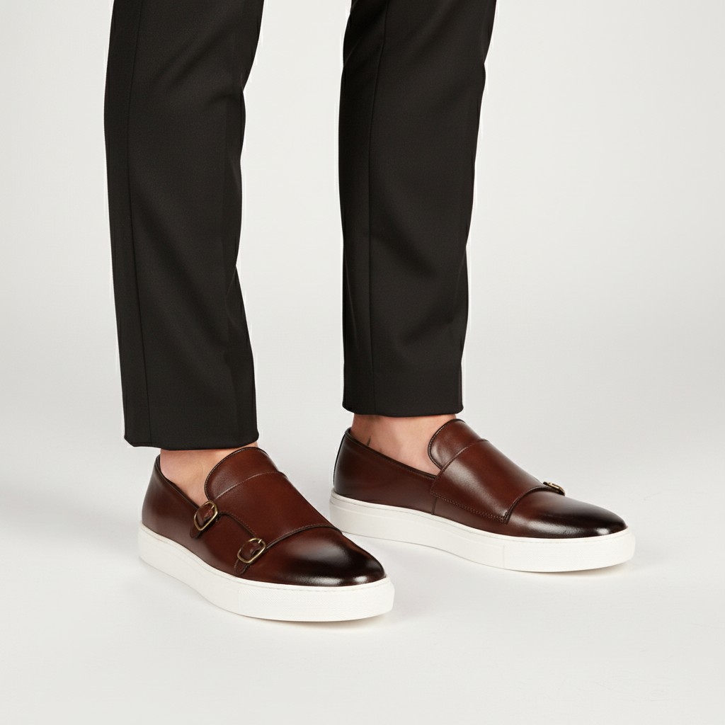 Herrenlederschuh Mit Schnallen - Glenn