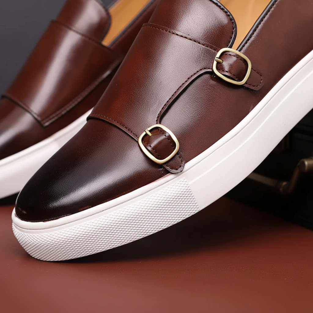 Herrenlederschuh Mit Schnallen - Glenn