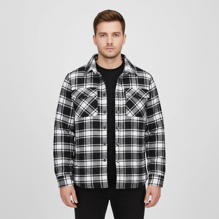 Kariertes Flanell Jacke Für Herren - Karl