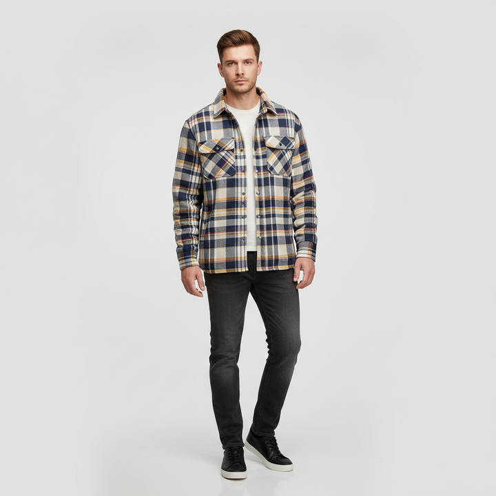 Kariertes Flanell Jacke Für Herren - Karl