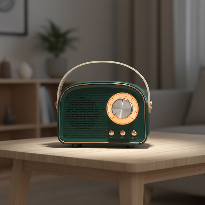 Kompakte Retro Bluetooth Lautsprecher - TuneHaven