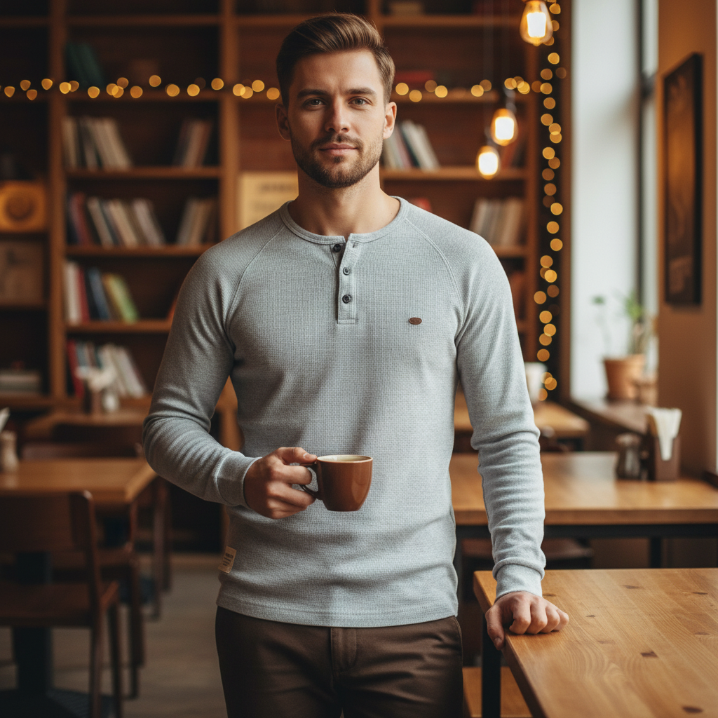 Langärmliges Herren-Shirt - Theo