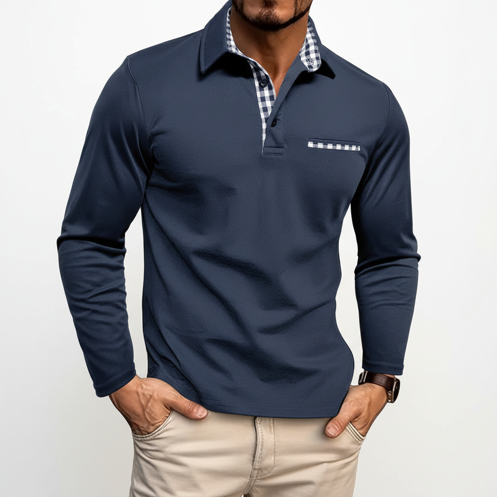 Langärmliges Poloshirt - Walter