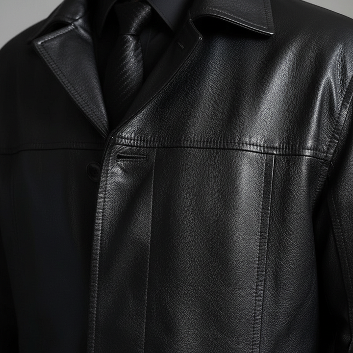 Lange Lederjacke - Anton