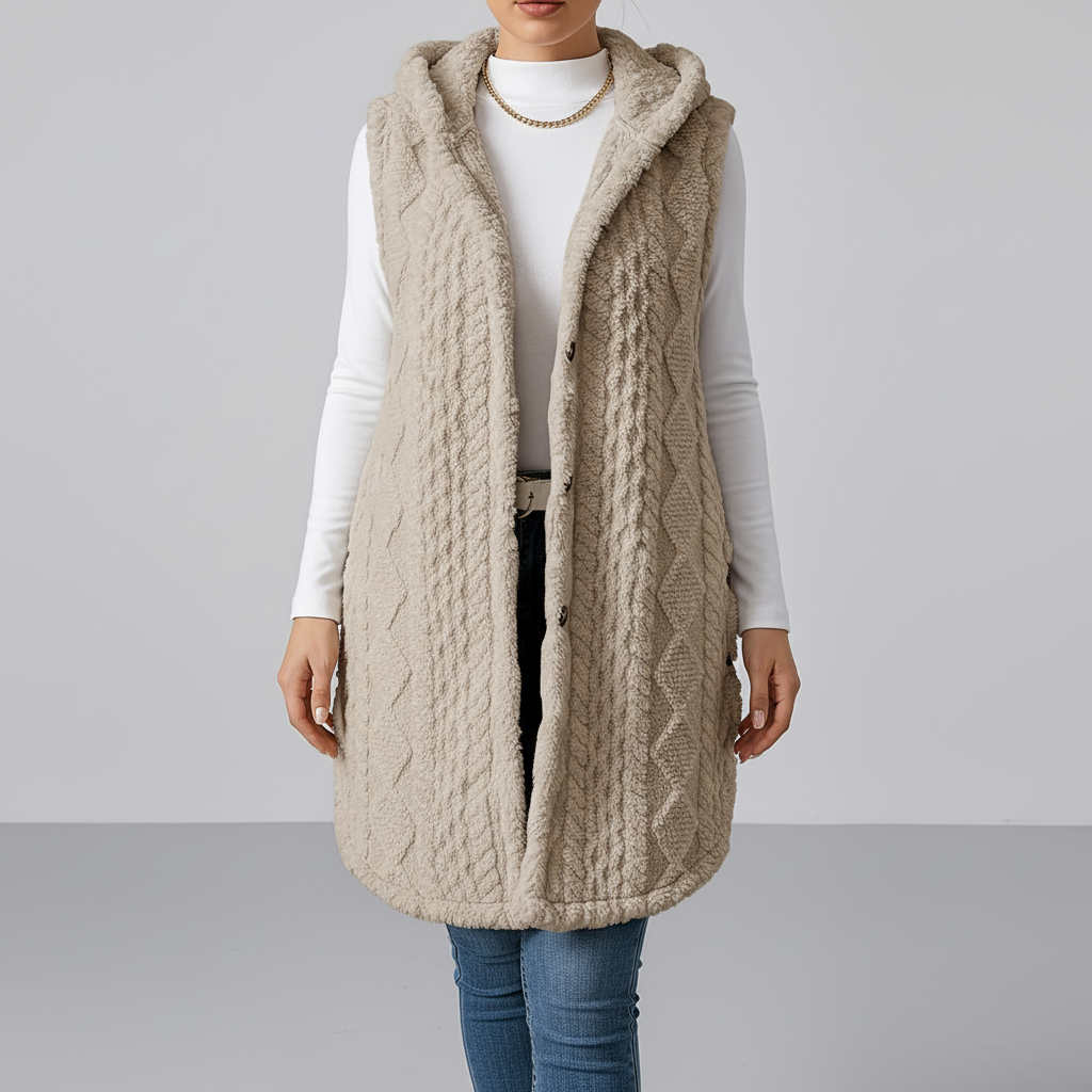 Lange Damen-Strickjacke - Maja
