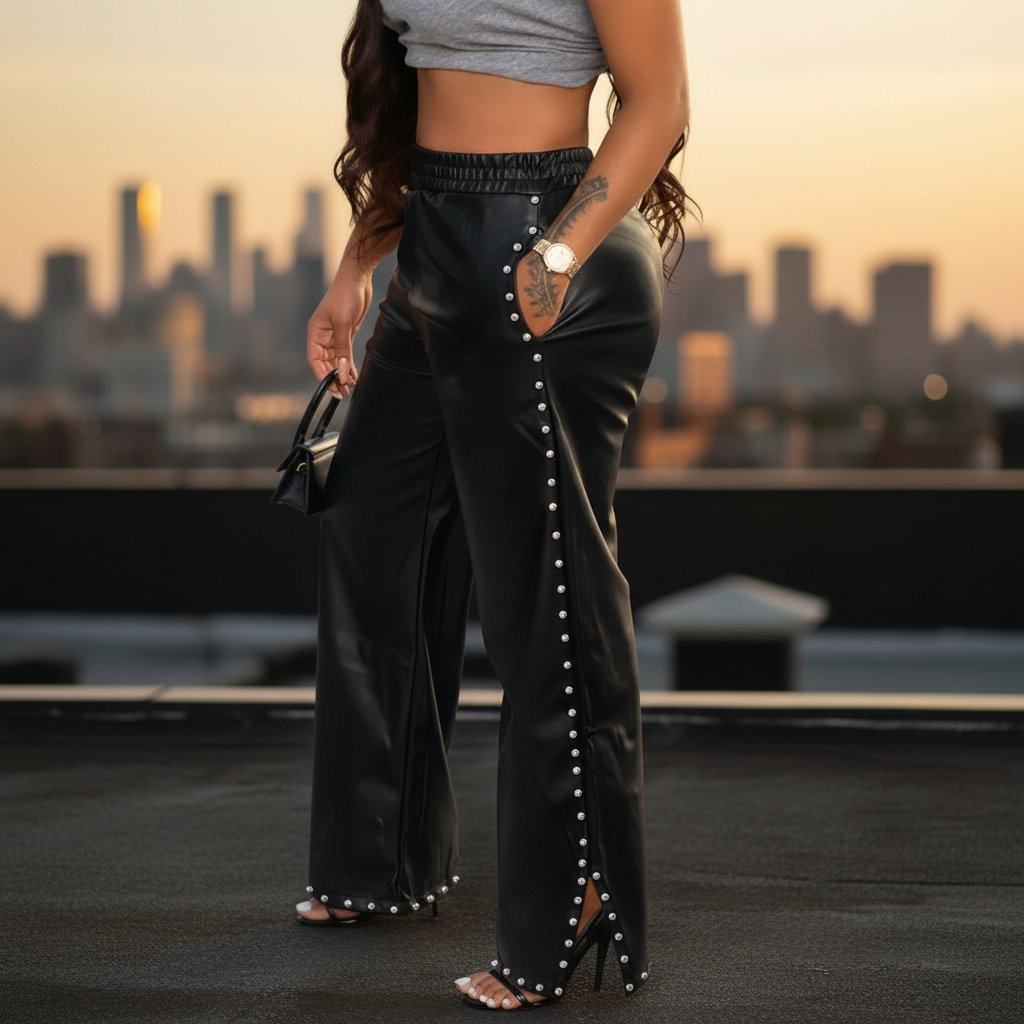 Lederhose Mit Baggy-Schnitt - Suzy