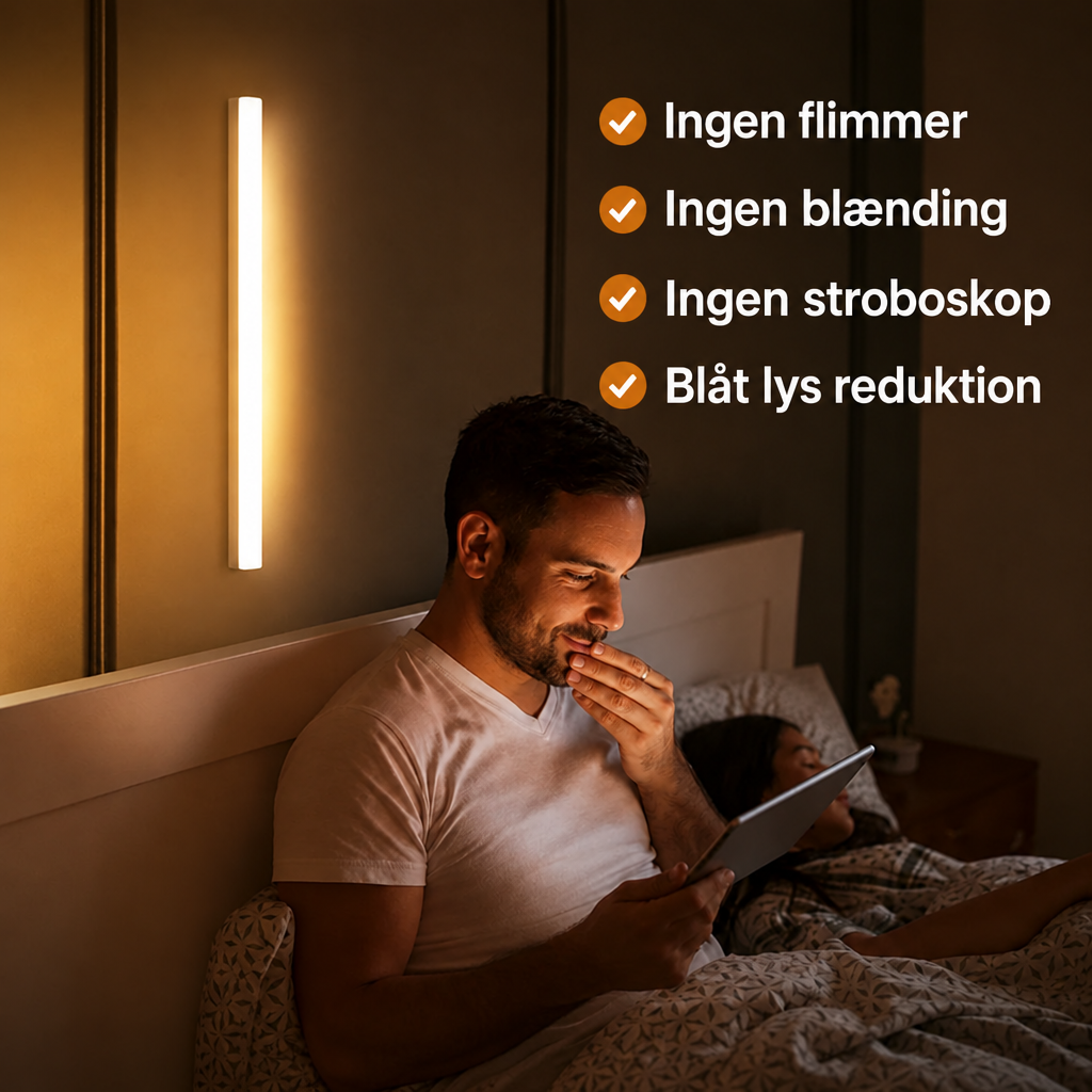 LED-lyslist med bevægelsessensor | Trådløs varm natlampe