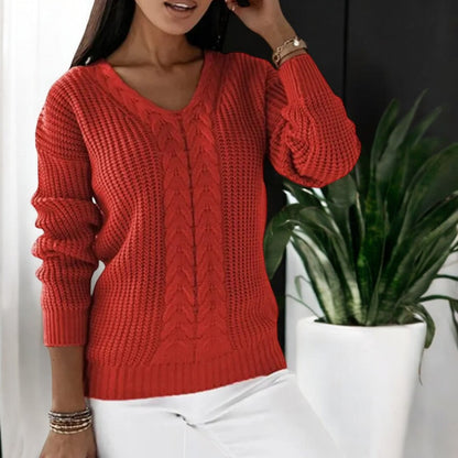 Lockergeschnittener Langarm-Pullover - Carla