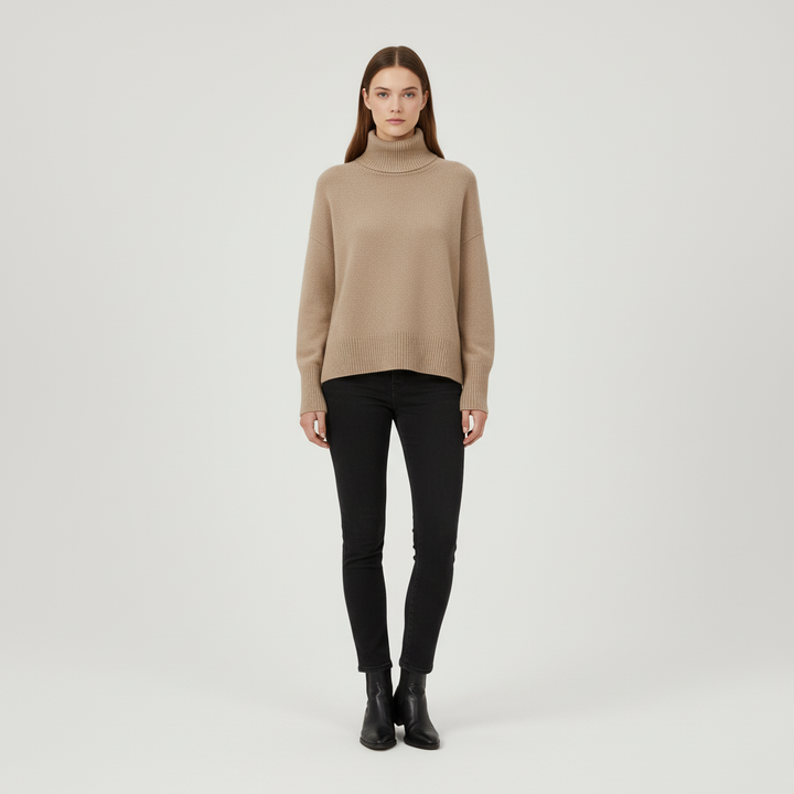 Luxuriöser Damen Rollkragenpullover - Alina