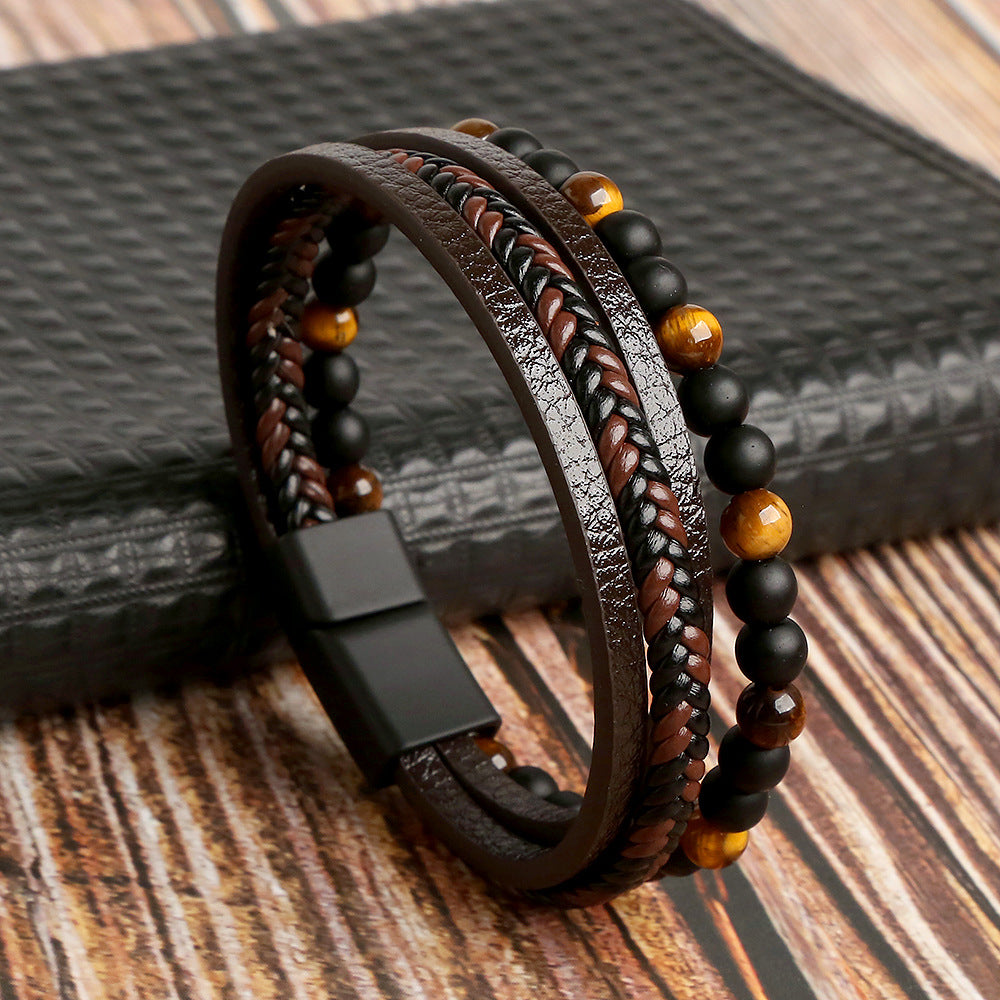 Mehrreihiges Herrenarmband - Jari