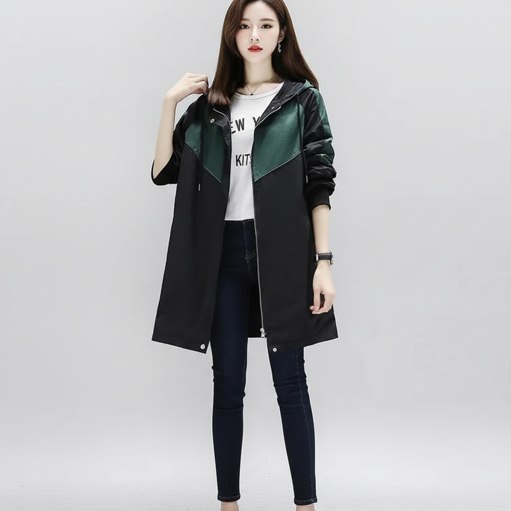 Mittel Langer Trenchcoat - Elisa