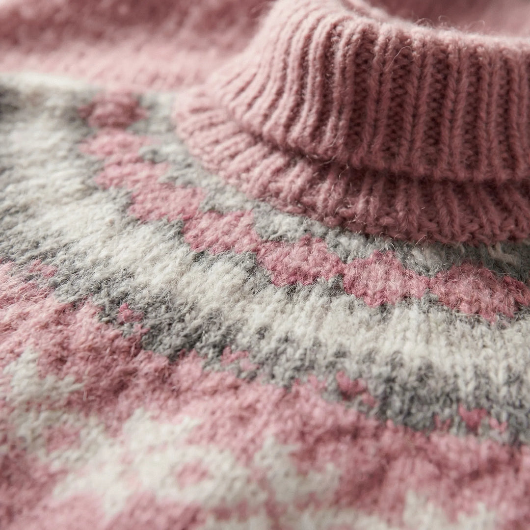 Nordisch Inspirierter Winterstrickpullover - Paula