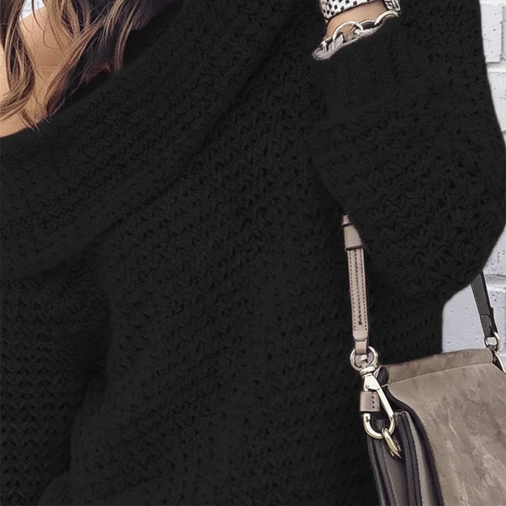Off-Shoulder Strickpullover - Alicia