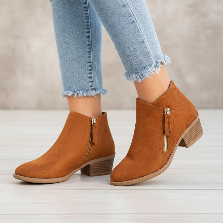 Orthopädische Lederne Stiefeletten - Leah