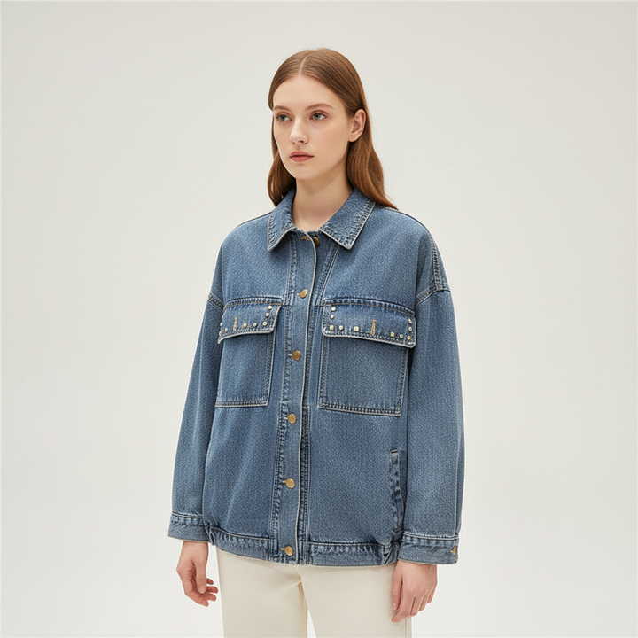 Oversized Denimjacke -  Theresa