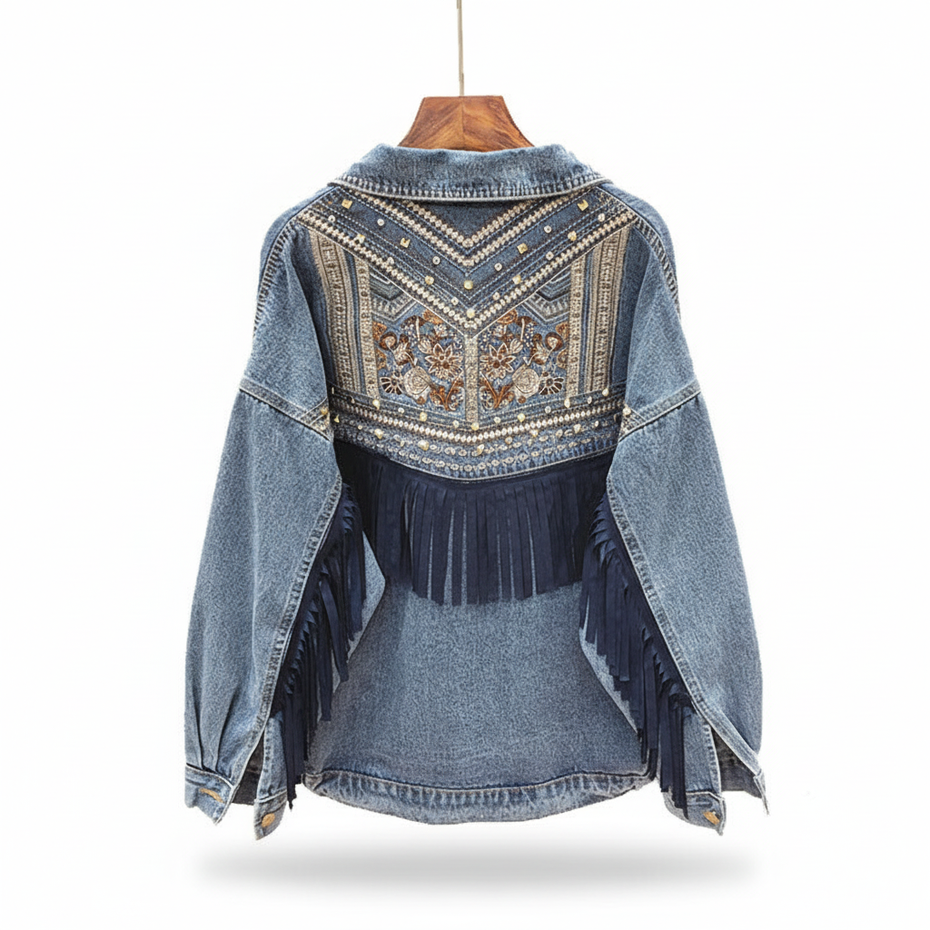 Oversized Denimjacke -  Theresa