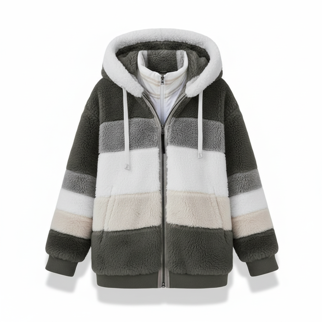 Oversized Fleece-Weste -  Julia