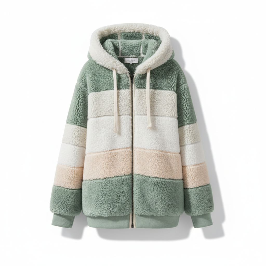Oversized Fleece-Weste -  Julia