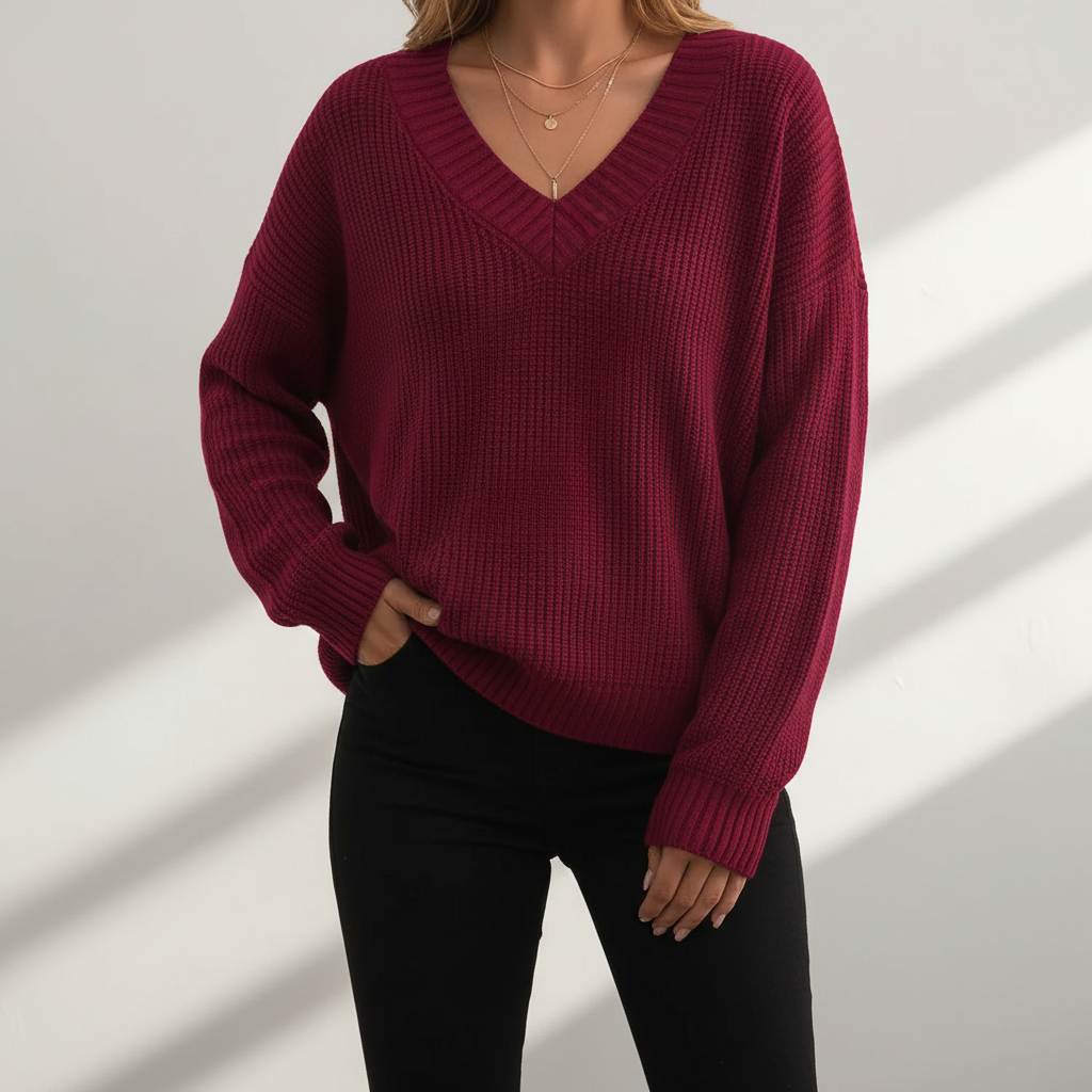 Pullover Mit V-Ausschnitt - Angelika