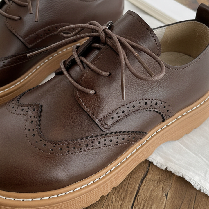 Retro Oxford Damen Schnürschuh - Dakota