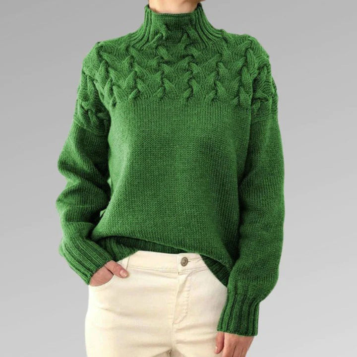Strickpullover til damer med krave – Sienna
