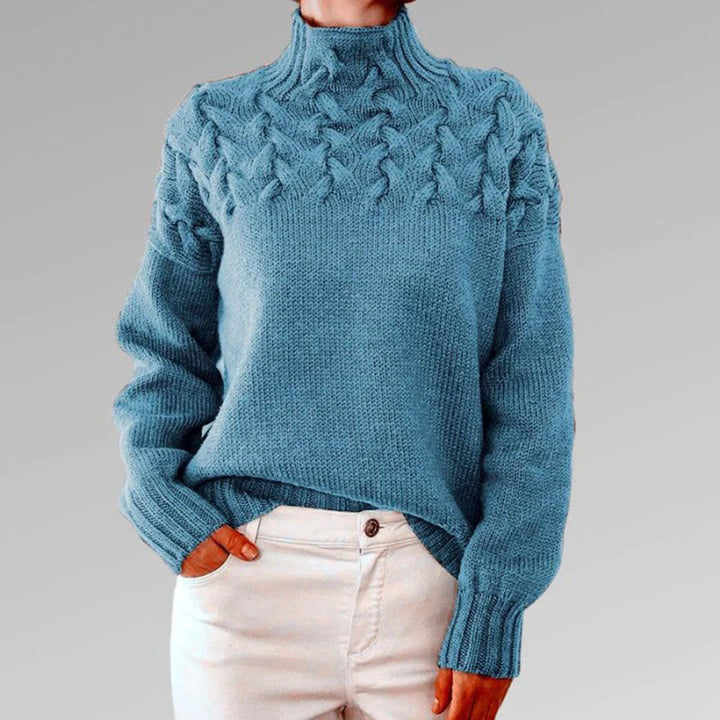 Strickpullover til damer med krave – Sienna