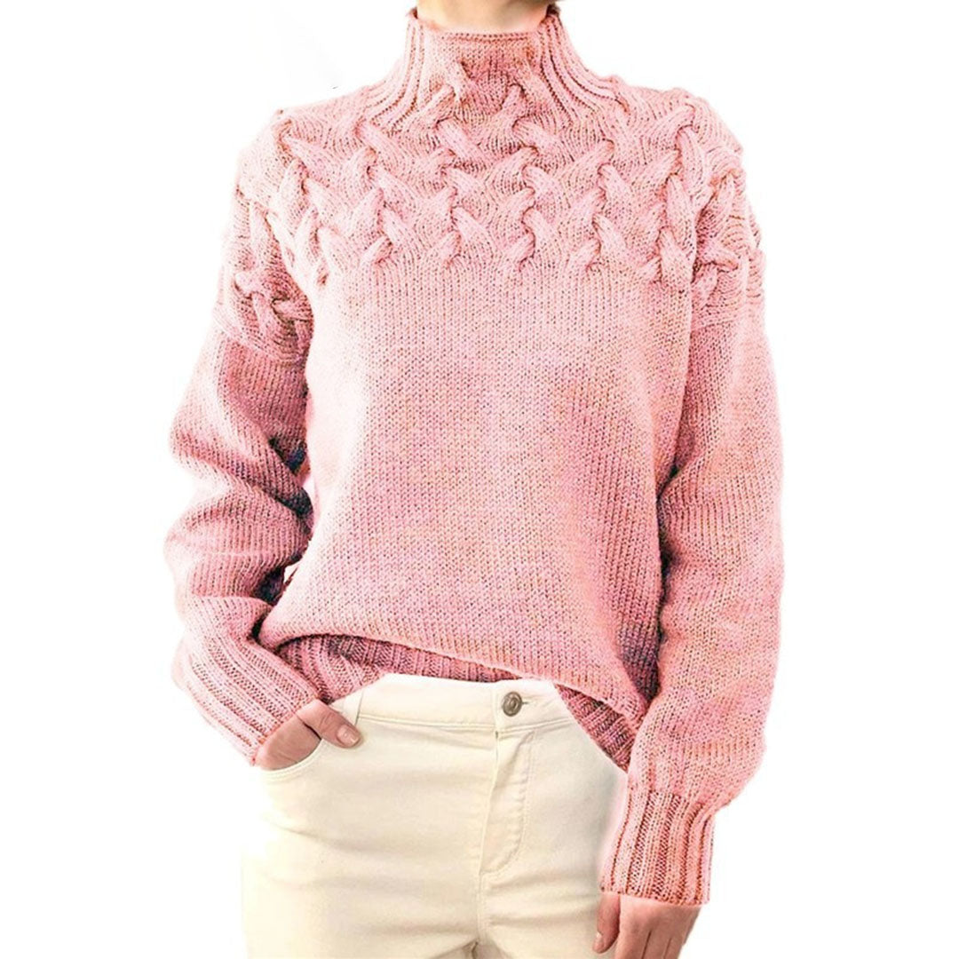 Strickpullover til damer med krave – Sienna