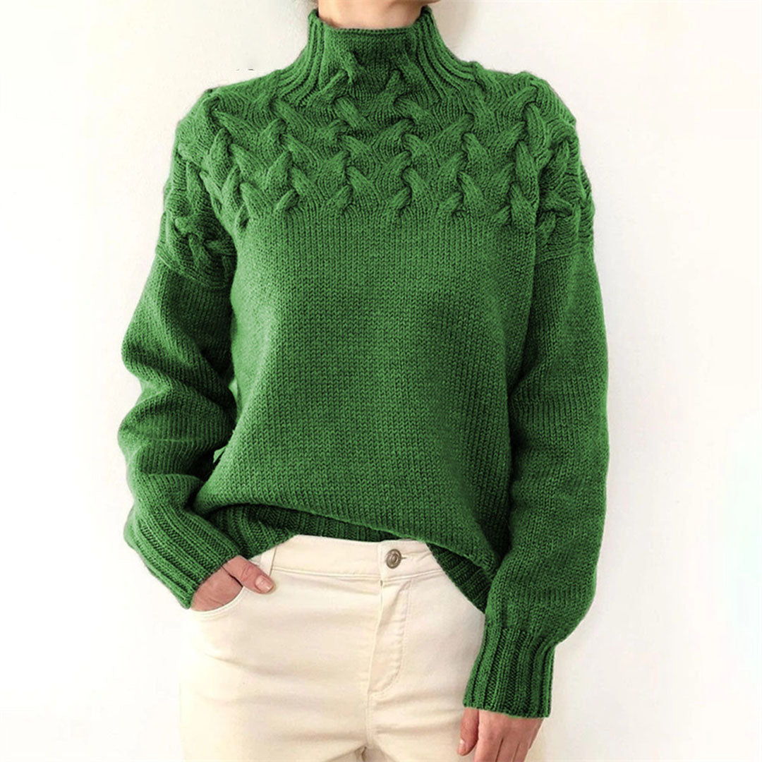 Strickpullover til damer med krave – Sienna