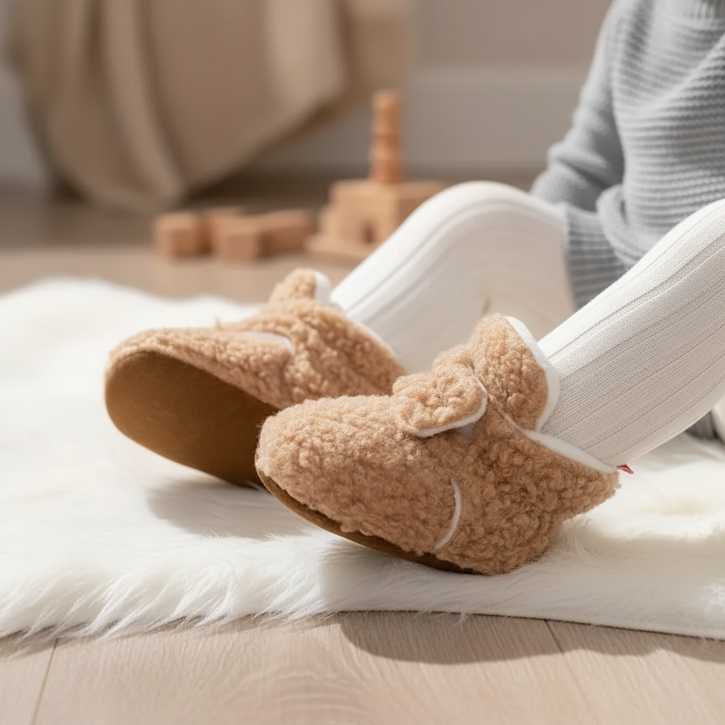 Slofsokjes Aus Teddystoff - SnuggleBoots