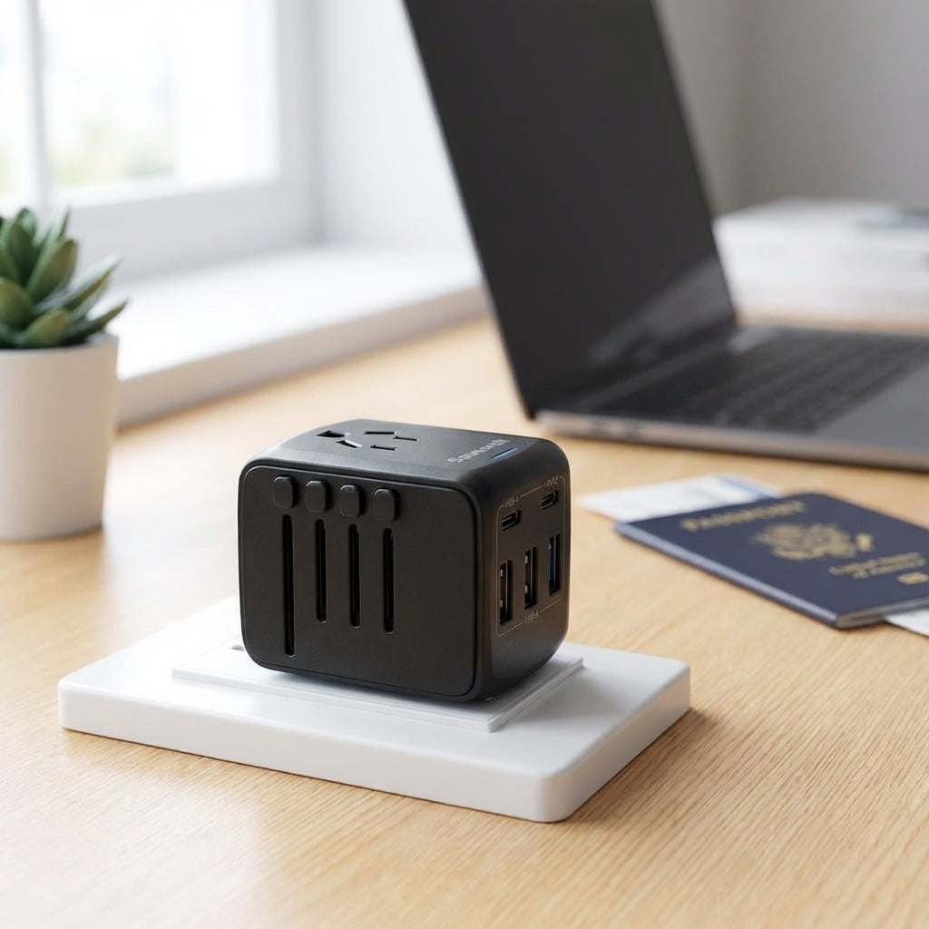 Universele Reisadapter Met Usb Poorten - PlugSwift