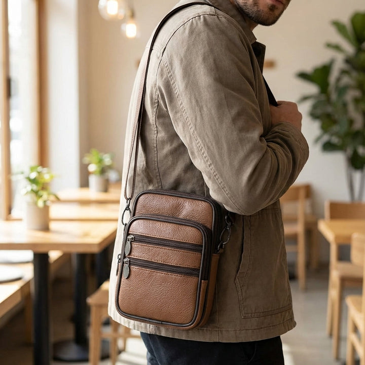 Verstelbare Crossbody Schoudertas - LeatherLuxe
