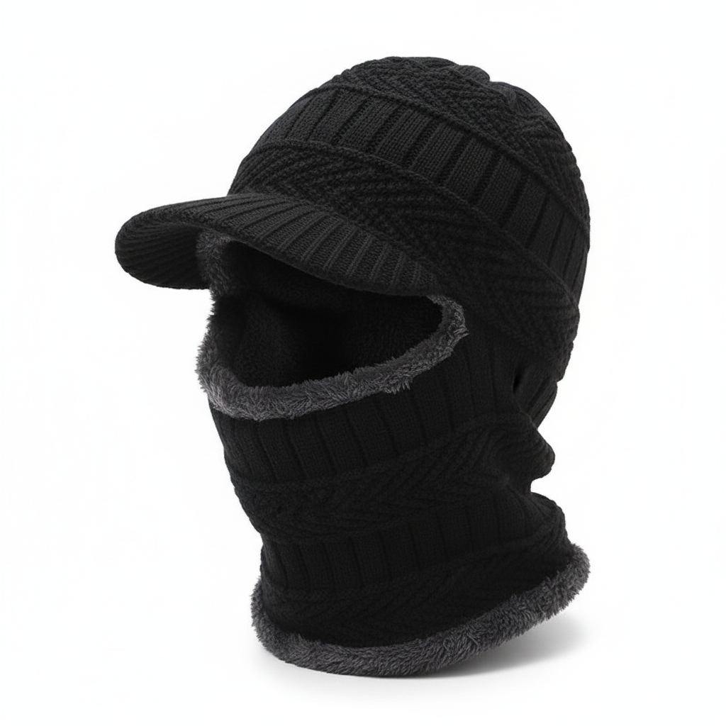 Wärmende Mütze Mit Gesichtsschutz - WinterCap