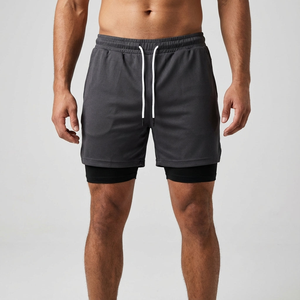 Zweilagige Trainingsshorts Mit Kompression - Rodney