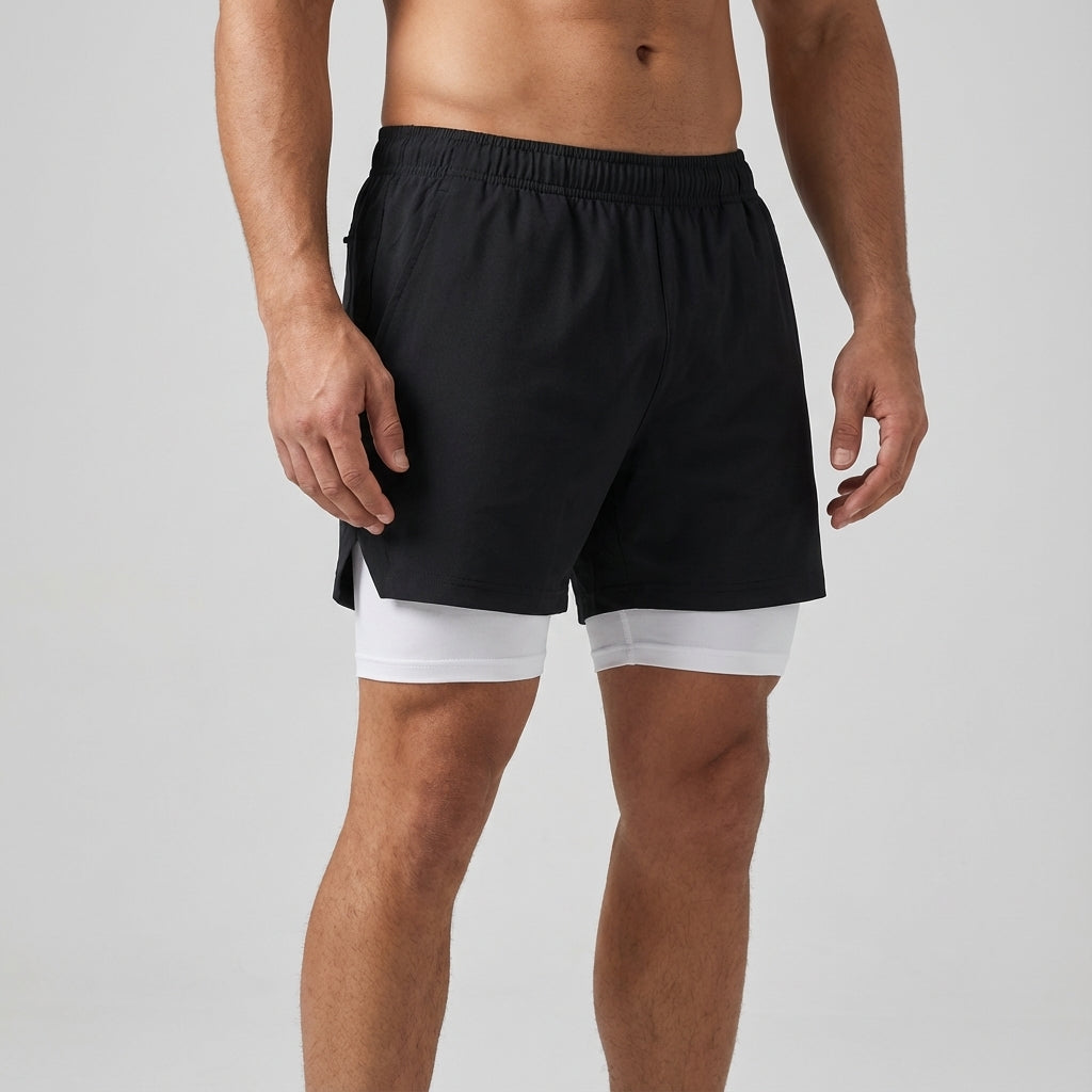 Zweilagige Trainingsshorts Mit Kompression - Rodney