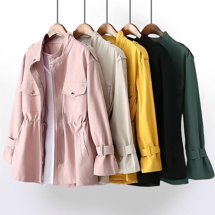 Kort dames trenchcoat – Clarisse
