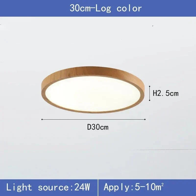 Produktbillede af den lyse lampe på 30 cm med angivelse af diameter og højde samt pære og anvendelsesareal. 9